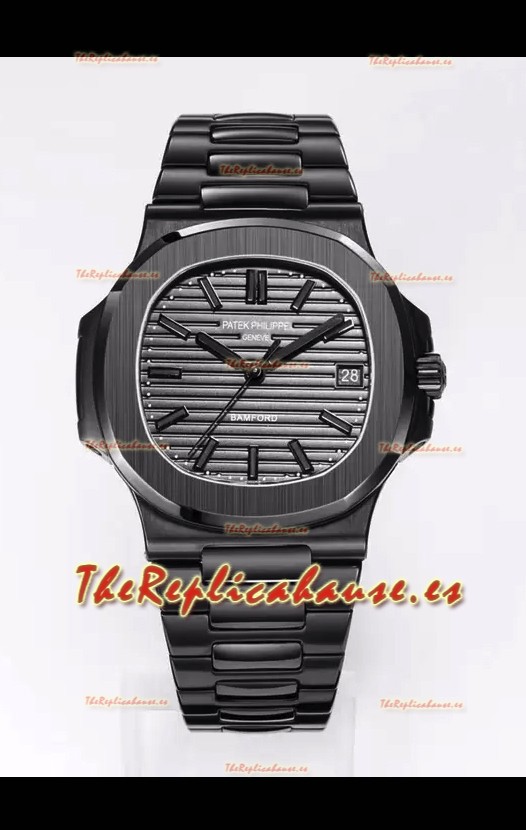 Patek Philippe Nautilus 5711 Edición BAMFORD Revestimiento DLC Reloj Réplica Suizo a Espejo 1:1