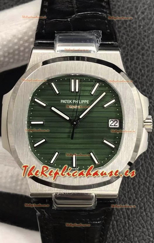 Patek Philippe Nautilus 5711/1A-014 Reloj Réplica Suizo a espejo 1:1 Dial Verde 904L Steel 