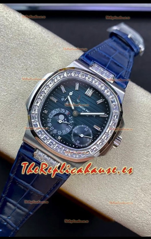 Patek Philippe Nautilus 5712G Reloj Réplica Suizo en Calidad 1:1 en Dial Negro