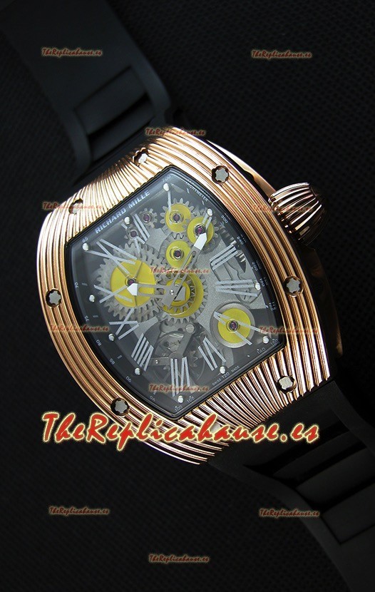 Richard Mille RM 018 Tourbillon Hommage A Boucheron Reloj Suizo con Caja en Oro Amarillo