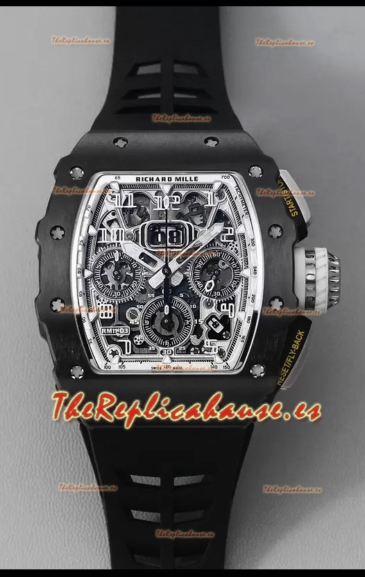Richard Mille RM11-03 Titanio/Cerámica Negra Reloj Réplica Calida Suizo a Espejo 1:1