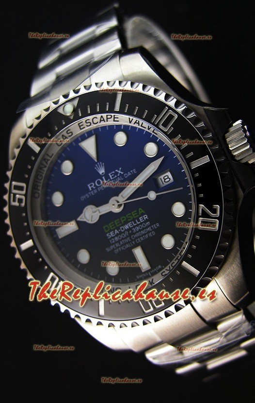 Rolex Sea-Dweller REF# 116660 Deep Sea Blue Reloj Réplica Suizo a Espejo 1:1 - Reloj en Acero 904L
