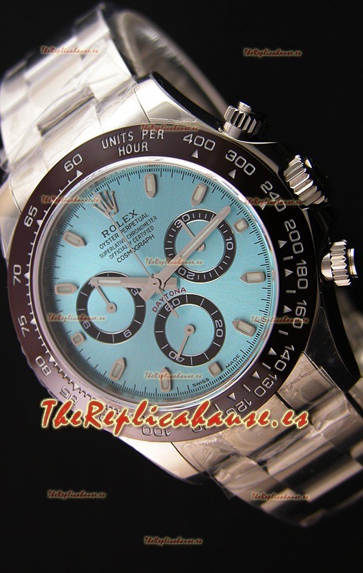 Rolex Cosmograph Daytona 116506 Dial ICE BLUE Movimiento Original Cal.4130 Último Reloj de Acero 904L
