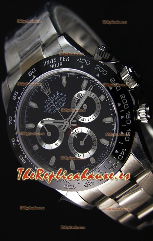 Rolex Cosmograph Daytona 116500LN Movimiento Original Cal.4130 Dial Negro - Último Reloj de Acero 904L
