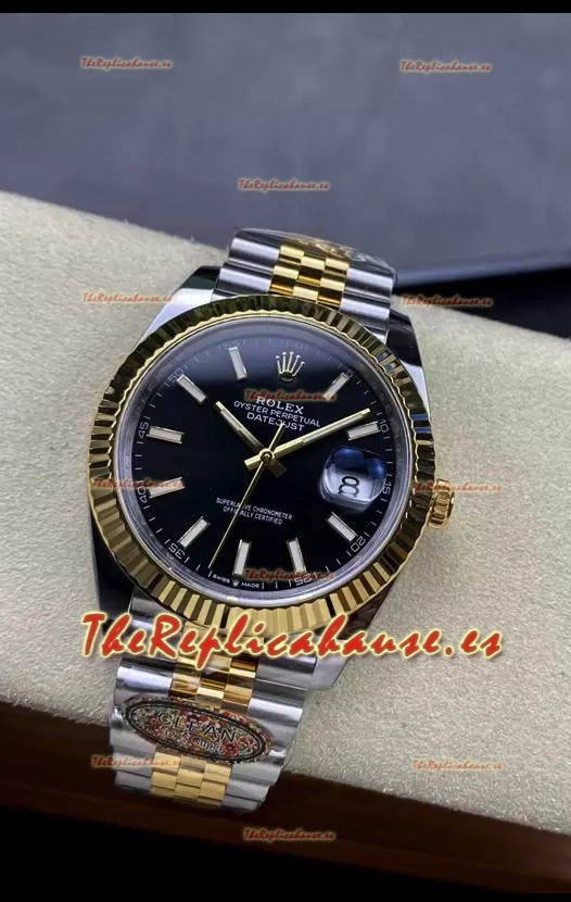 Rolex Datejust 126331 41MM Suizo ETA 3235 Reloj Réplica Espejo 1:1 en Oro Amarillo Acero 904L