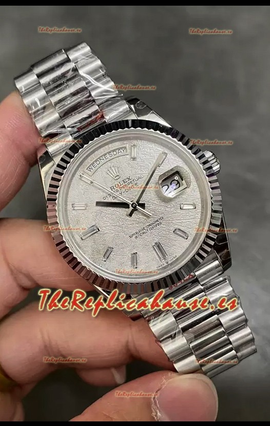 Rolex Day Date Presidential Acero 904L 40MM - Dial Gris Reloj Calidad Espejo 1:1