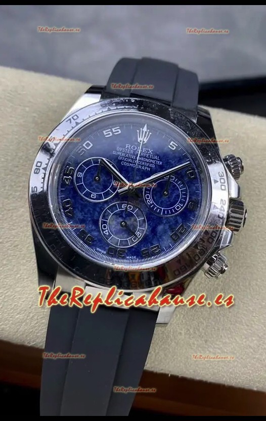 Rolex Cosmograph Daytona Dial Azul Sodalite Movimiento Original Cal.4130 - Reloj Acero 904L