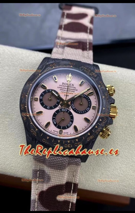 Rolex Daytona DiW Reloj Edición Desert Eagle - Caja Carbono Forjado Réplica Espejo 1:1