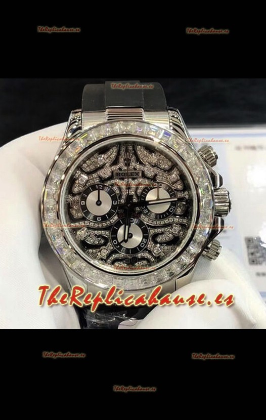 Rolex Cosmograph Edición Daytona "Ojo de Tigre" Caja en Acero 904L Reloj Réplica a Espejo 1:1