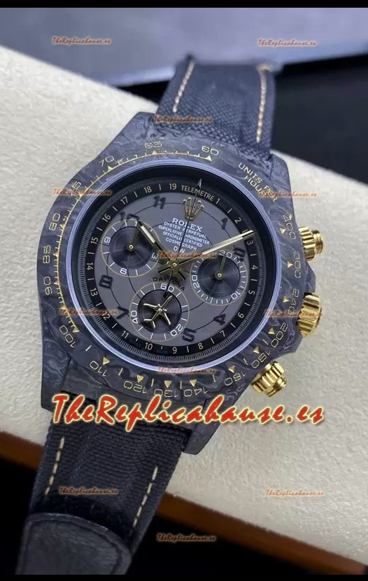 Rolex Cosmograph Daytona Edición DiW AVIA GRIS Reloj Fibra de Carbono - Movimiento Cal.4130