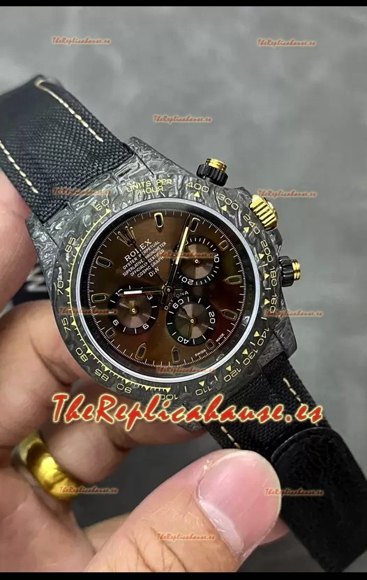 Rolex Cosmograph Daytona Edición DiW COLOR CHANGING Reloj Fibra de Carbono Marrón - Reloj Réplica