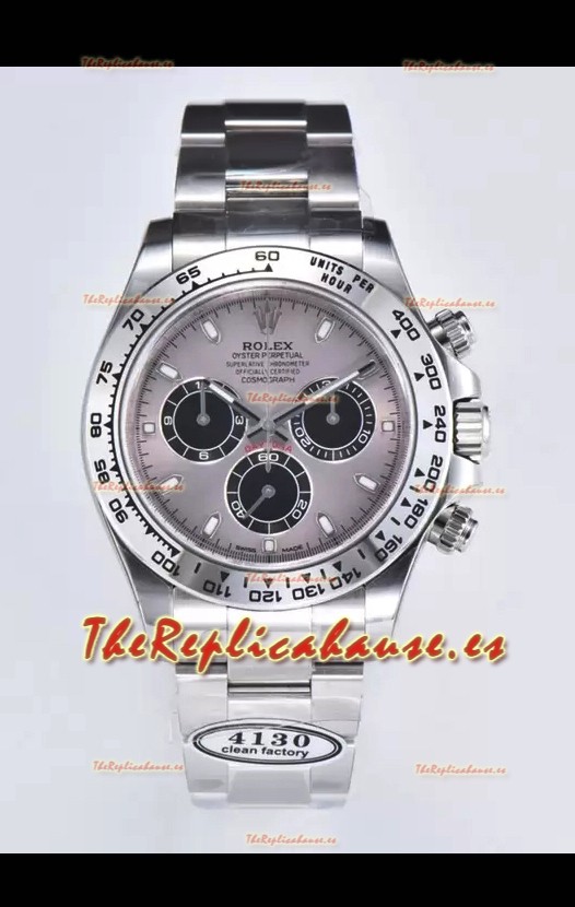 Rolex Cosmograph Daytona M116509 Movimiento Original Cal.4130 - Reloj Acero 904L Dial Gris