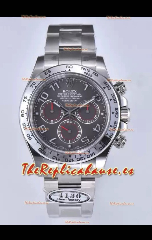 Rolex Cosmograph Daytona M116519 Movimiento Original Cal.4130 - Reloj Acero 904L Dial Gris
