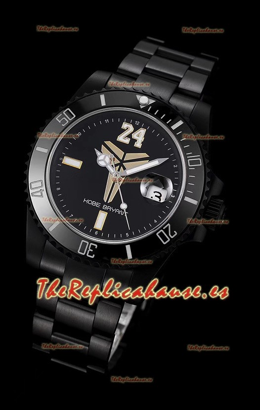 Rolex Submariner Suizo Edición Kobe Bryant Reloj Réplica Suizo Caja en Revestimiento PVD