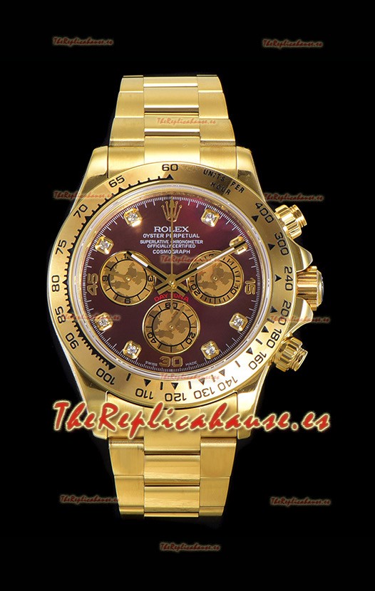 Rolex Daytona Oro Movimiento Original Cal.4130 - Reloj en Acero 904L a Espejo 1:1