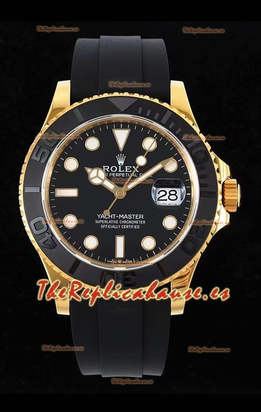 Rolex Yachtmaster 226659 Oro Amarillo 42MM Movimiento Cal.3135 Reloj Réplica Suizo 1:1 Acero 904L
