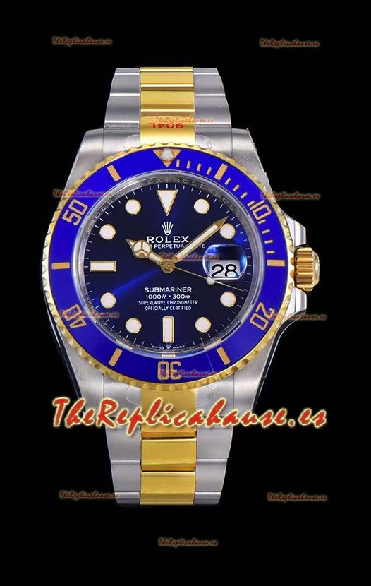 Rolex Submariner 41MM Fecha Cerámica Dos Tonos 126613LB - Réplica a Espejo 1:1 - Reloj Acero 904L Ultimate