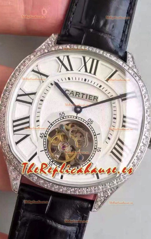 Drive De Cartier Reloj Réplica 1:1 con Movimiento Tourbillon