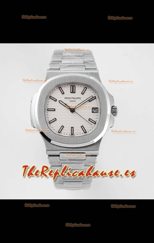 Patek Philippe Nautilus 5711/1A-011 Reloj Réplica Suizo a Espejo 1:1 Dial Blanco Acero 904L