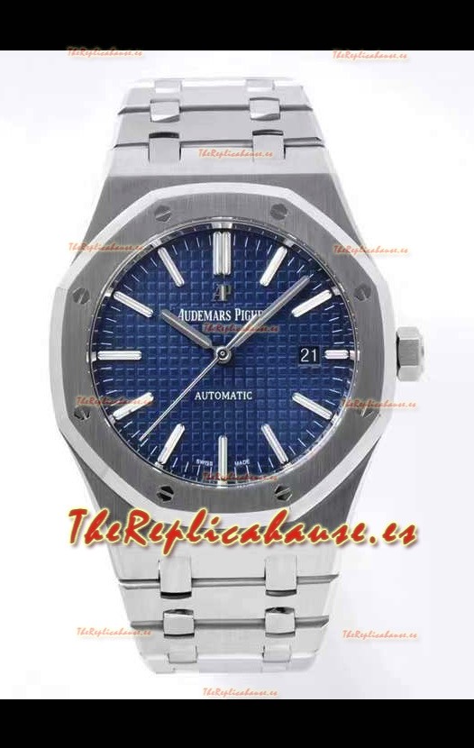 Audemars Piguet Royal Oak Reloj Réplica a espejo 1:1 41MM Dial Azul de Acero 904L Movimiento CALIBRE 4302