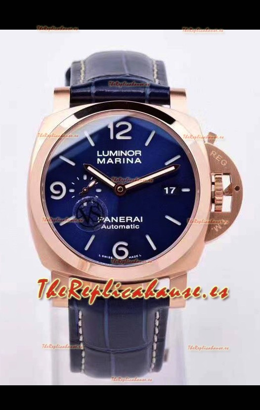 Panerai Luminor Marina PAM1112 Reloj Réplica Suizo calidad Espejo 1:1 Oro Rosado