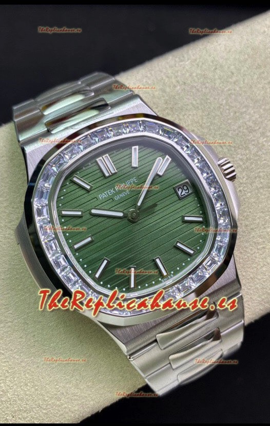 Patek Philippe Nautilus 5711 Acero 904L Actualizado 2023 Reloj Réplica - Dial Verde