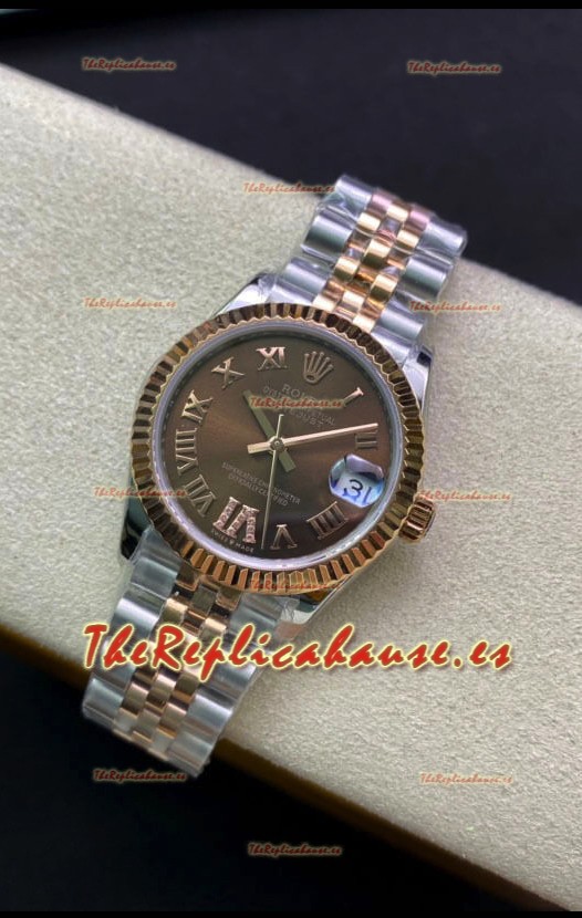 Rolex Datejust 278271 31MM Reloj Réplica Suizo en Acero 904L Dial Marrón - Réplica a Espejo 1:1