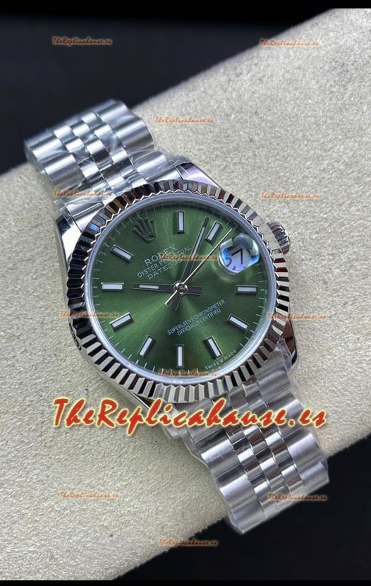 Rolex Datejust 278274 31MM Reloj Réplica Suizo en Acero 904L Dial Verde - Réplica a Espejo 1:1