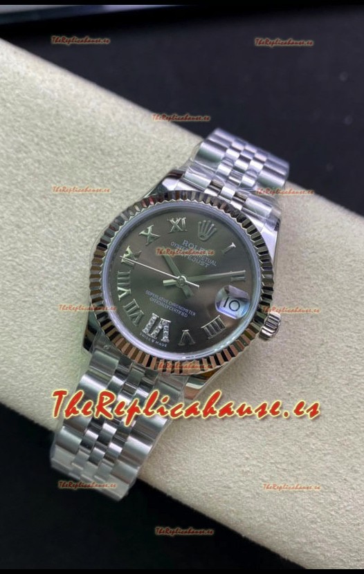 Rolex Datejust 278274 31MM Reloj Réplica Suizo en Acero 904L Dial Gris - Réplica a Espejo 1:1