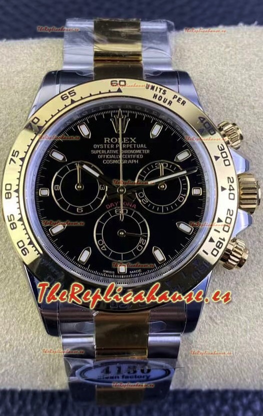 Rolex Daytona Oro Amarillo Dos Tonos 116503 Movimiento Original Cal.4130 - Reloj Acero 904L a Espejo 1:1