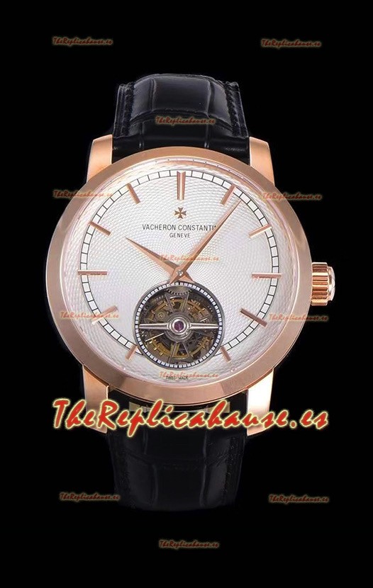 Vacheron Constantin Minute Repeater Tourbillon Reloj Réplica Suizo con Caja de Acero 44MM Oro Rosado