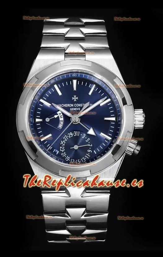 Vacheron Constantin Overseas Dual Time Reloj Réplica Suizo a Espejo 1:1 Dial Azul
