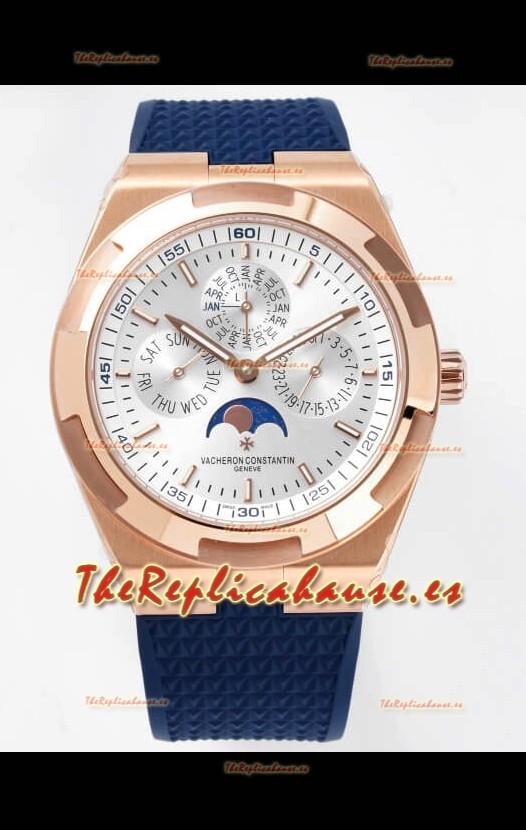 Vacheron Constantin Overseas Edición Tiempo Mundial Dial Gris Reloj Réplica Suizo