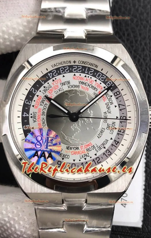 Vacheron Constantin Overseas Edición World Time Dial Blanco Reloj Réplica Suizo