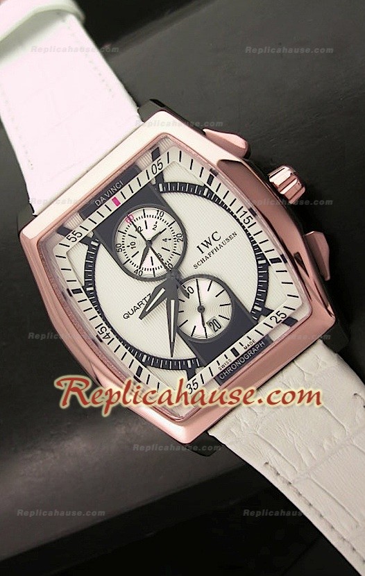 Reloj Japonés de Oro Rosa IWC Da Venci Kurt Klaus Edición Limitada