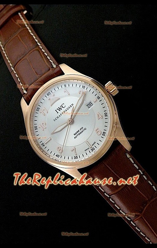 IWC Mark XVI Reproducción Reloj Suizo Oro Rosa - 40MM