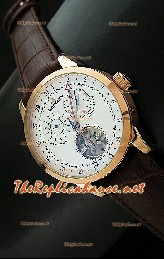 Reloj cronómetro Jaeger LeCoultre de oro rosa 