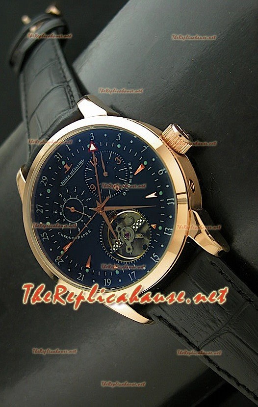 Reloj cronómetro Jaeger LeCoultre de oro rosa 