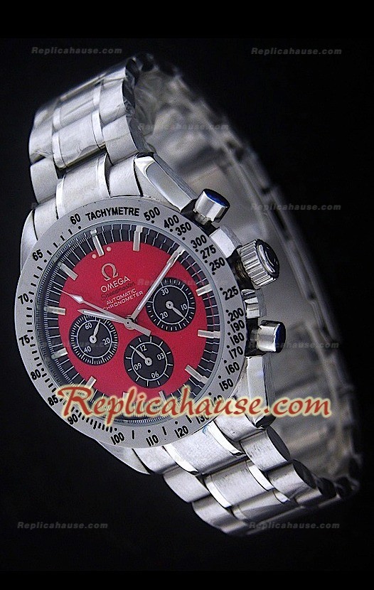 Reloj Omega Speedmaster Racing Edición Michael Schumacher con Esfera Roja 