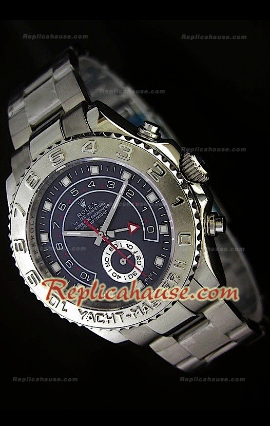 Rolex Replica Yachtmaster II Reloj Suizo con Esfera en Azul oscuro