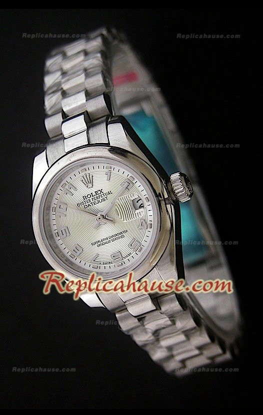 Rolex Datejust Réplica Reloj Suizo para Señoras con Números Árabes