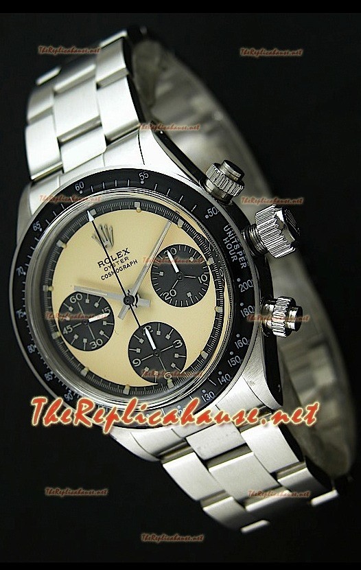 Reloj Rolex Cosmograph Daytona 6265 Vintage Esfera crema bisel de acero