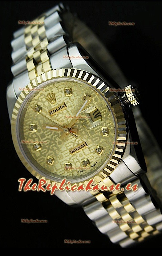 Rolex Réplica Datejust Mens Reloj Japonés Carcasa Negra – 41 MM