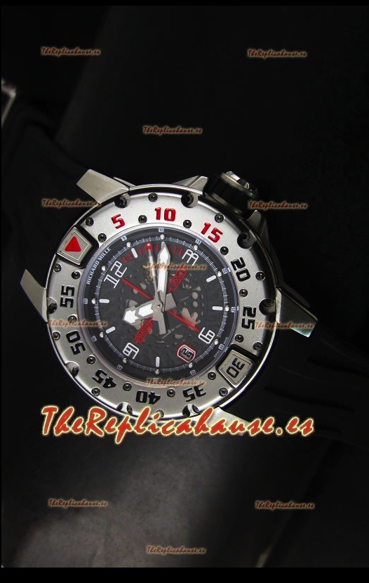 Richard Mille RM028 Automatic Diver's Reloj Réplica Suizo en Negro
