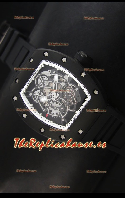 Richard Mille RM055 Bubba Watson Reloj Réplica Suizo Indicadores en Blanco