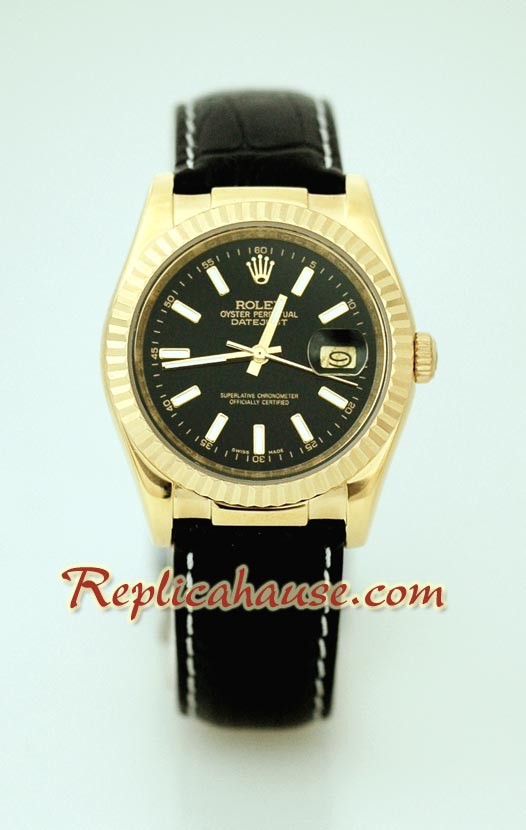 Rolex Réplica Datejust - Leather
