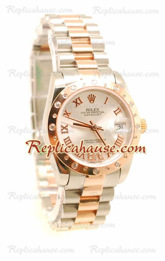 Rolex Réplica DateJust Mid-tamaño Reloj
