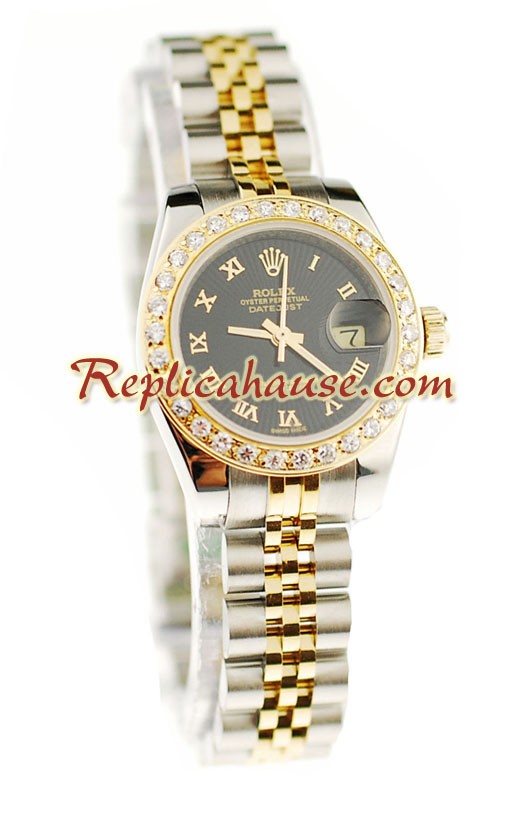 Rolex Datejust Dos Tonos Dama Reloj Réplica