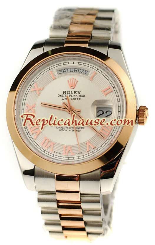 Rolex Réplica Day Date Dos Tonos Reloj Suizo