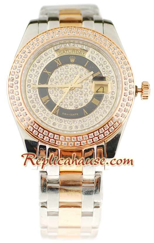 Rolex Réplica Day Date Dos Tonos Reloj